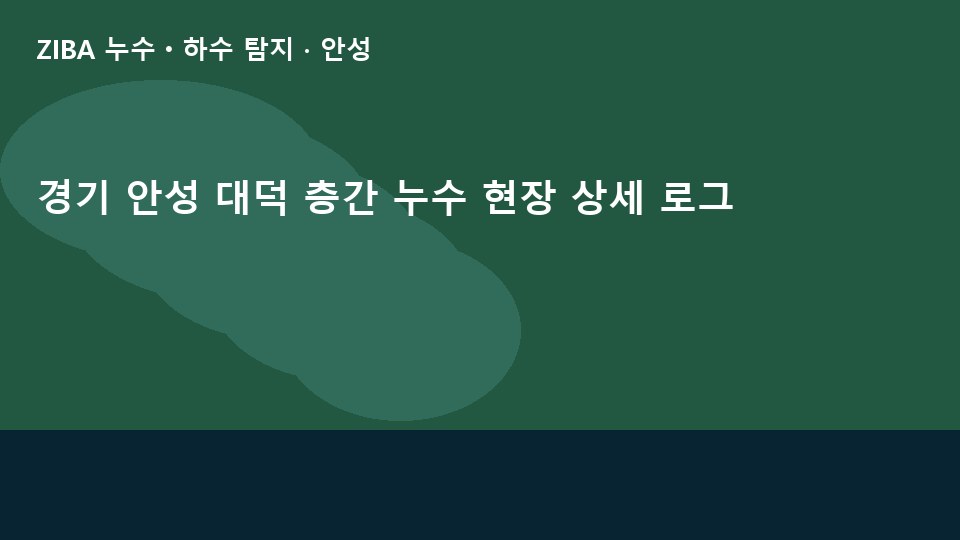경기 안성 대덕 층간 누수 현장 상세 로그